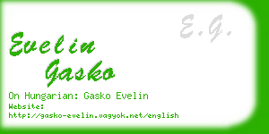 evelin gasko business card